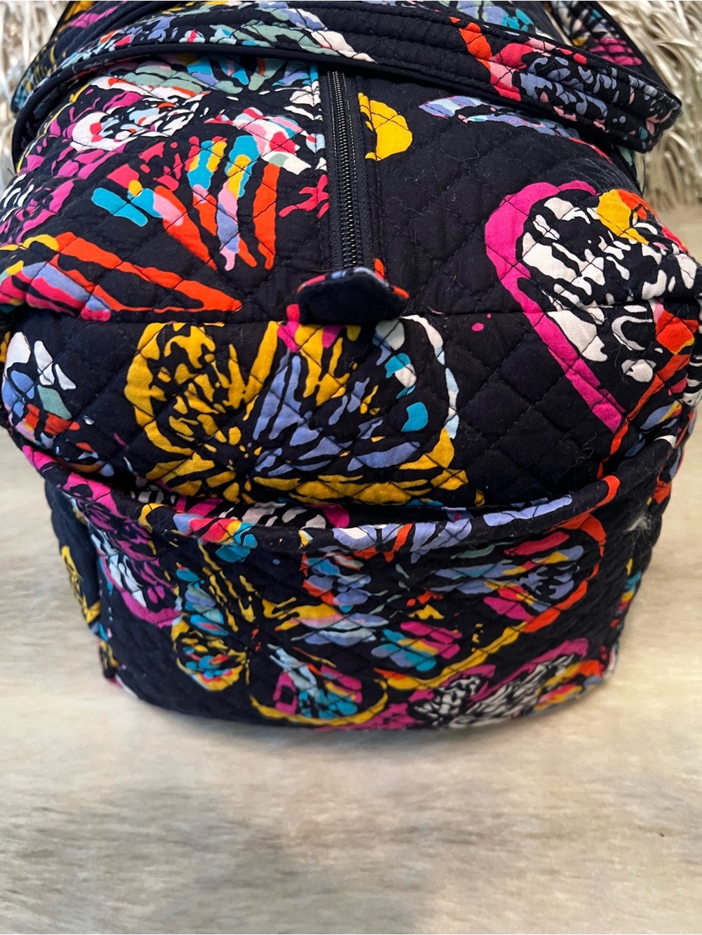 VERA BRADLEY Butterfly Flutter 2018 Iconic Ultimate Travel Duffle Bag Tech Light - Picture 7 of 15